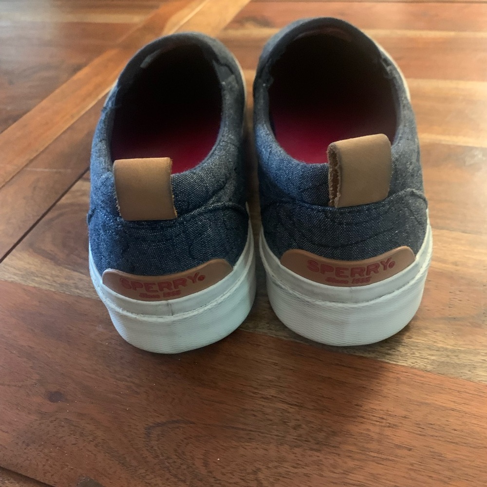 Sperry Memory Foam Slip On Sneaker In Denim - image 3